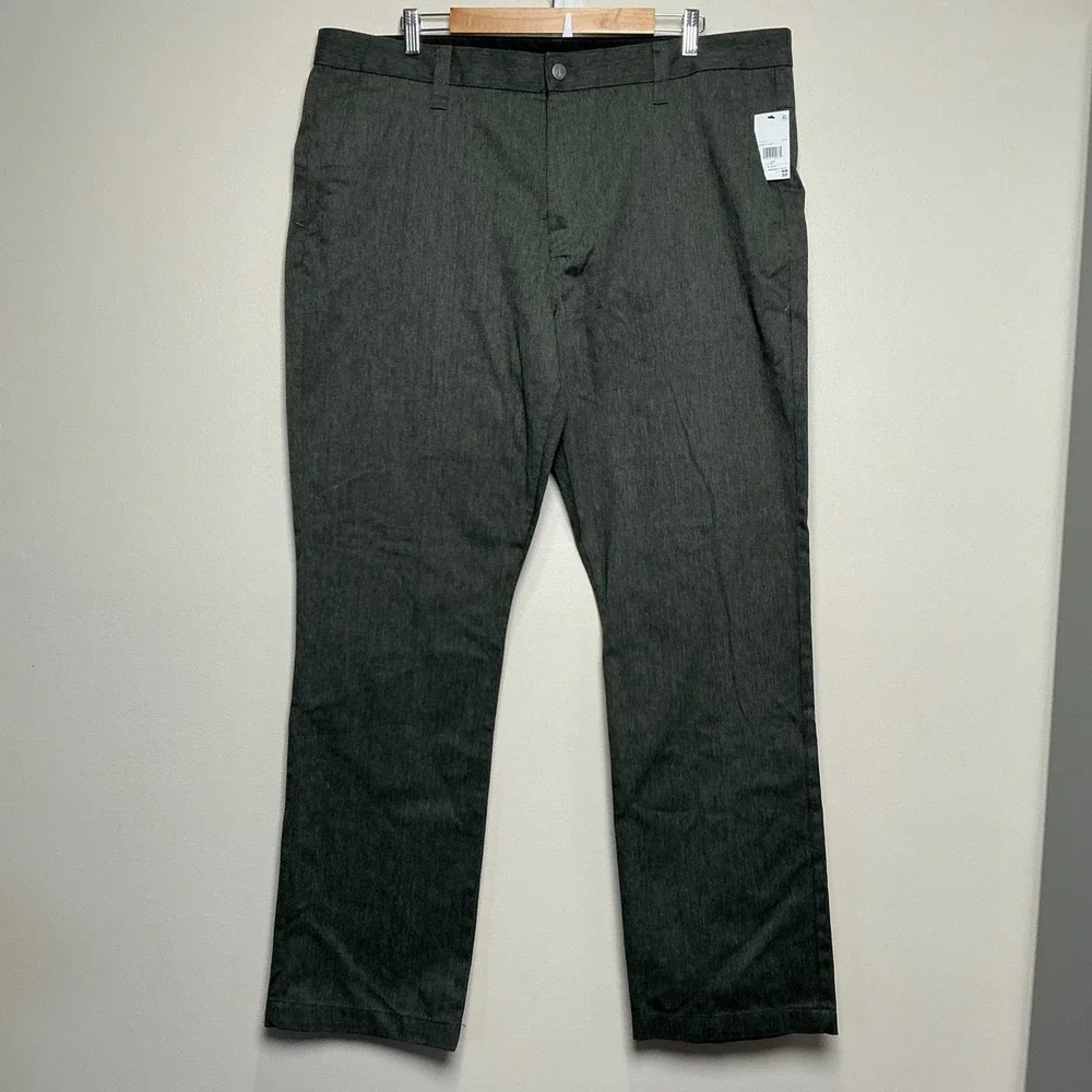 NWTVolcom V Monty Pants Mens 40x32 Charcoal Grey Heather Chino Straight Leg NWT